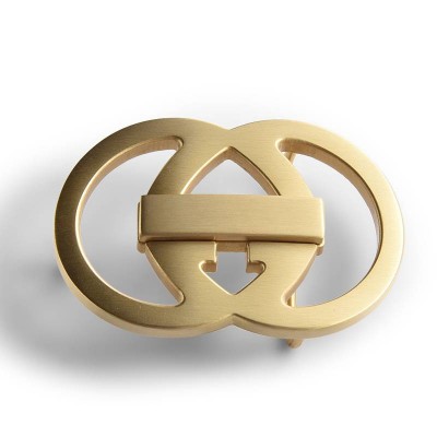 China Double Adjustable Gold Plating Solid Zinc Alloy Men's 45mm Custom Metal Belt Buckle