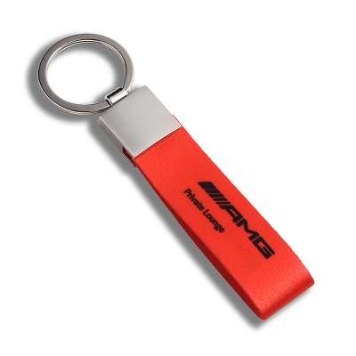 Small MOQ cheap custom woven keychain manufacturers