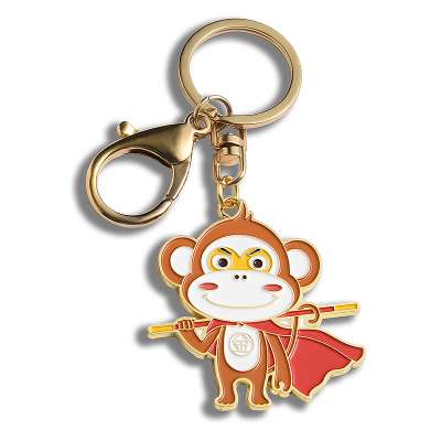 Cute Cartoon Animal Custom Hard Ename custom design Keychain