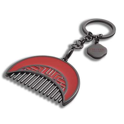 Cheap fashion custom comb  keychain manufacturers