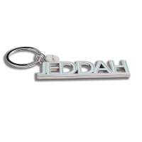 Fashion custom design letter backpack keychain for souvenir