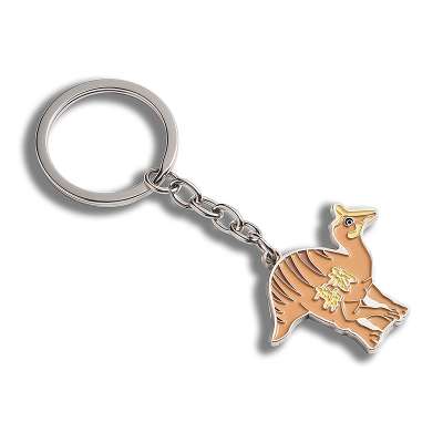 Custom logo metal wholesale bookbag  keychain