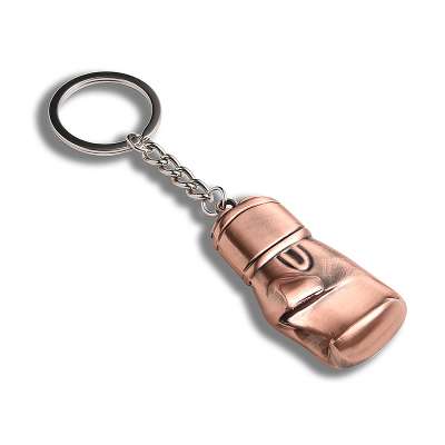 wholesale metal custom logo red copper color Keychains