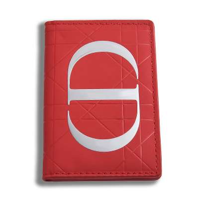 High quality red color pu leather 1c silkscreen logo custom make up  pocket mirror